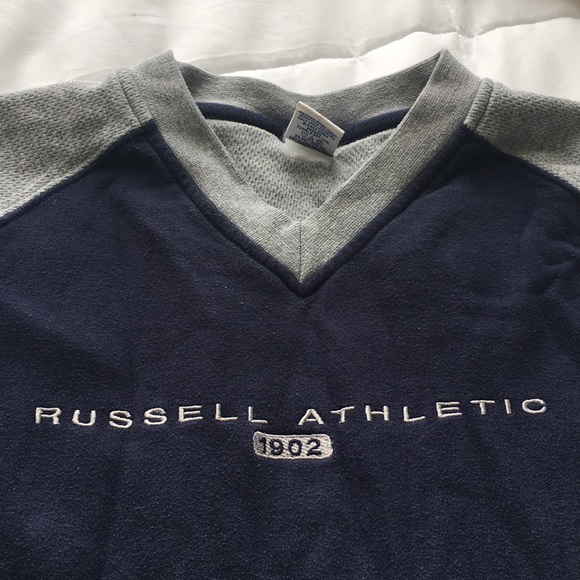 Russell Athletic V-neck Sweatshirt - Picture 2 of 4